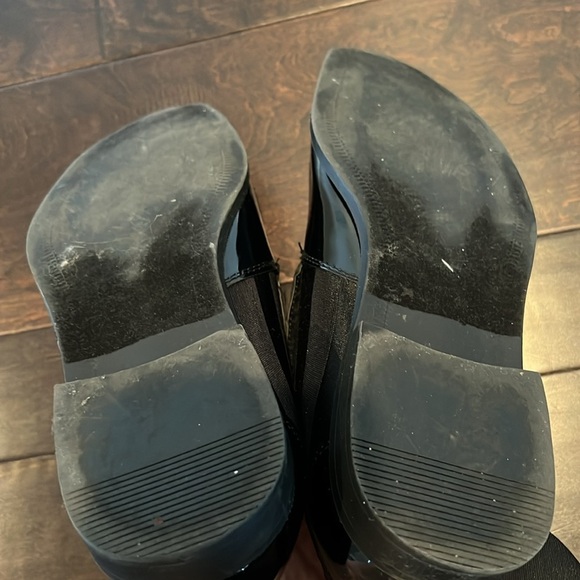 Stacey Adams black patent leather and fabric  loafer 9.5 - Picture 6 of 8